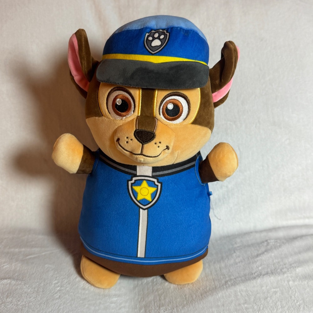 Official Paw Patrol Chase Blue & Brown Squishmallows 14" Plush- Ultra Soft!
